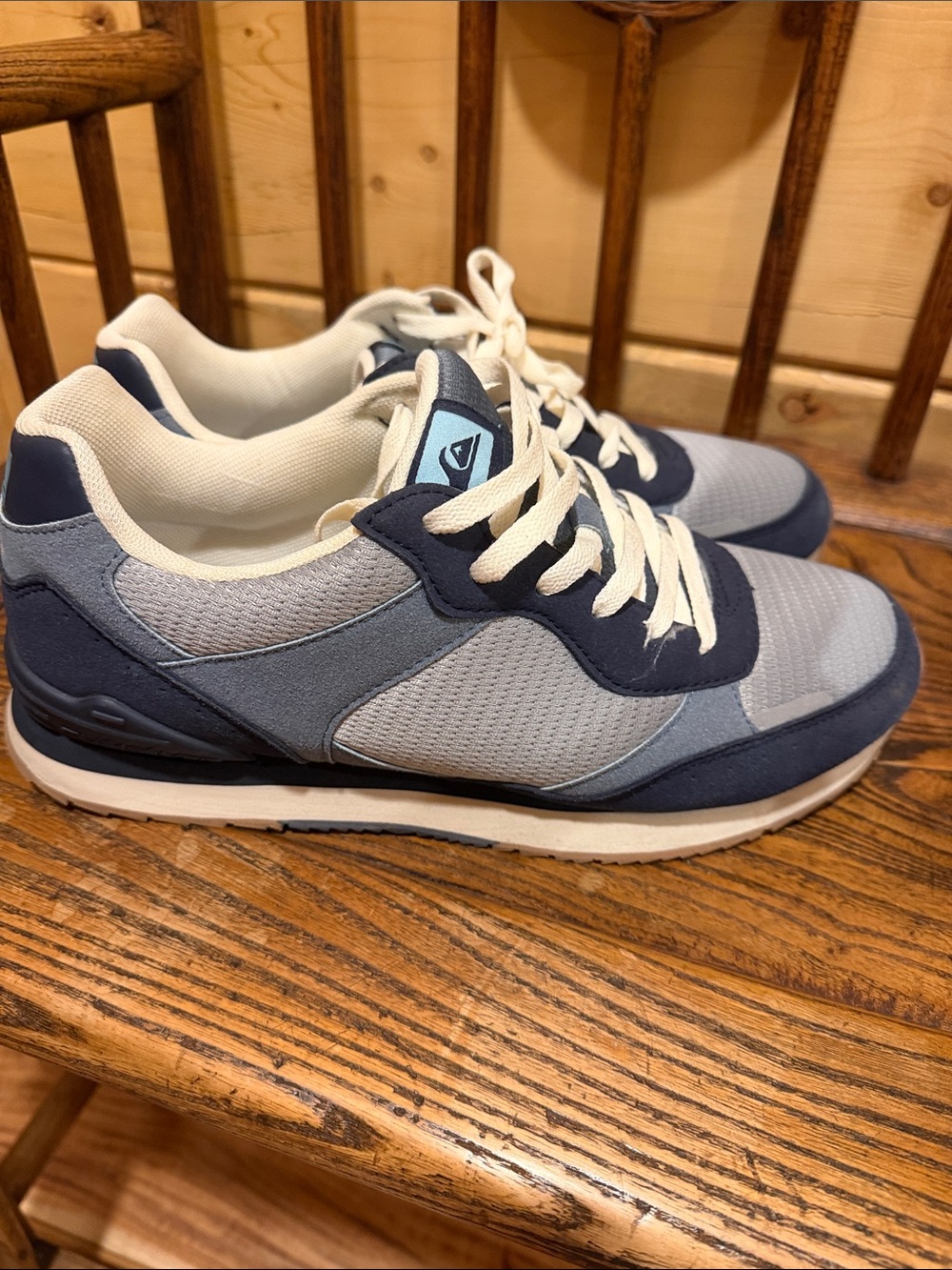 Quiksilver X DC Beaumont Blue and Navy Retro Sneakers 11